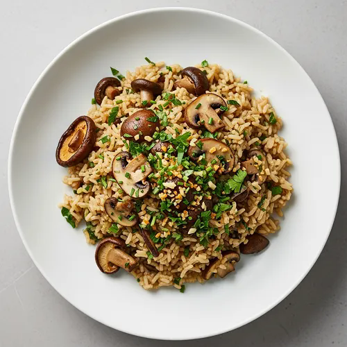 Mushroom Pilau Rice 