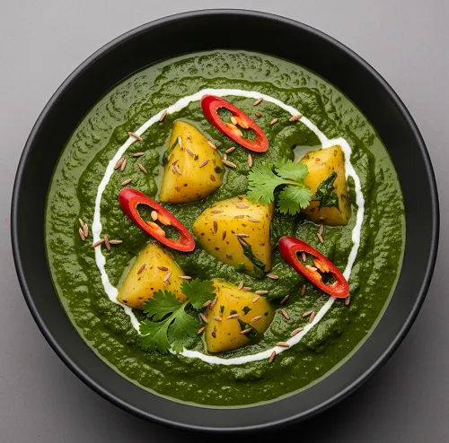 Vegan Chana Saag Bhaji ( Main ) 